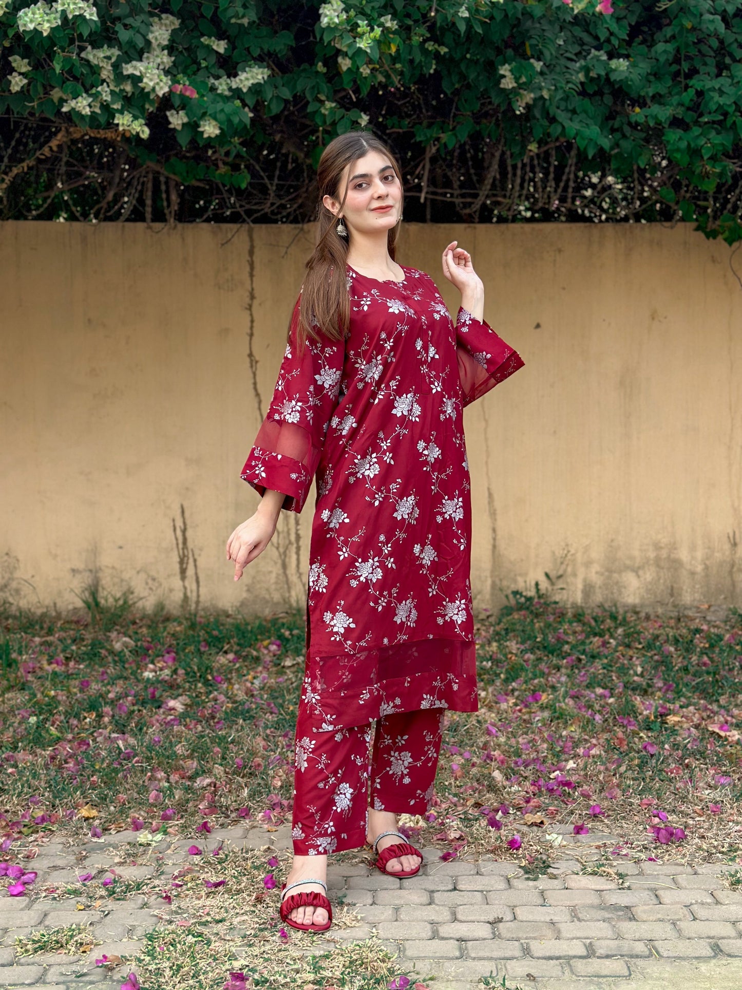 Blossom Maroon 2pice